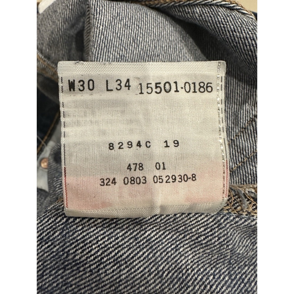 Men's Vintage 03'‎ Levi's 501XX Button fly Medium Wash 30x32 Excellent Cond - Picture 12 of 14
